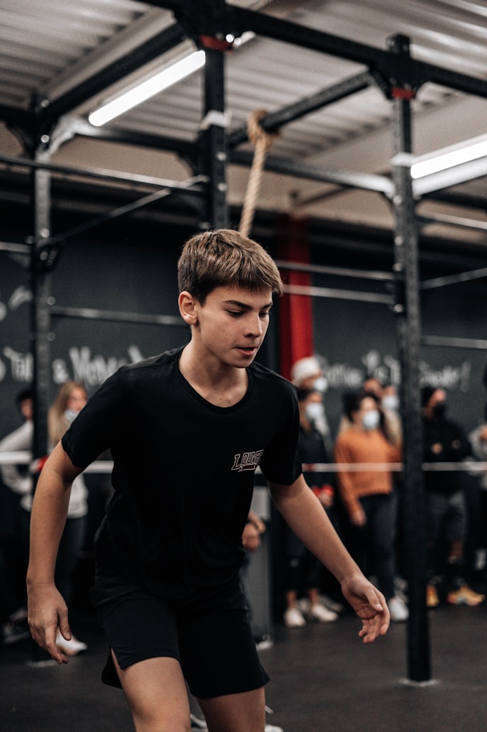 Youth athletes training agility and athletic development